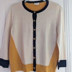Club Monaco Cardigan, size M, 100 %wool, Italian yarn